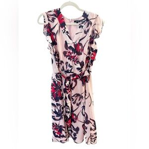 Blush Floral RW&Co Midi Dress - feminine and flowy.